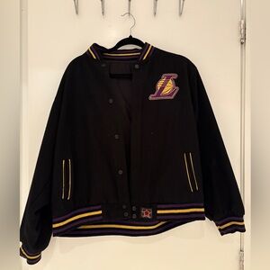 Lakers reversible varsity jacket (unisex)